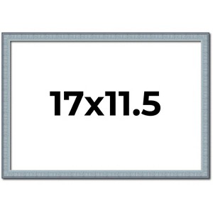 PosterPalooza | Textured Blue Picture Frame - UV Acrylic, Backing Board, Hanging Hardware Included - 1 of 4