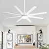 Airsurfer 65" Modern Indoor Ceiling Fan with Dimmable LED Light, Reversible Motor, Remote Control, Large Blade Span for Spacious Rooms - 2 of 4