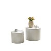 NicBex 19.17" & 15.24" Nesting Coffee Table Set of 2,Space-Saving MDF Nesting Tables,Modern Round Coffee Tables for Living Room,Lounge - 2 of 4