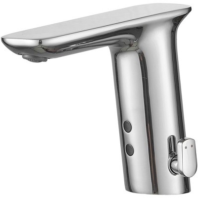 BWE Automatic Sensor Touchless Bathroom Sink Faucet With Deck Plate