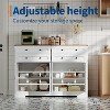 55" Farmhouse Buffet Cabinet with 4 Drawers and 4 Doors, Coffee Bar Sideboard Buffet Cabinet with Storage - 4 of 4