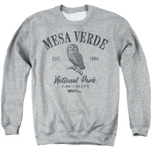 Men's Mesa Verde National Park Spotted Owl Icon Crewneck Sweatshirt - 1 of 4