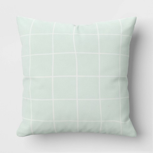 Mint green couch discount pillows