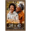 PosterPalooza | Textured Gold Picture Frame - UV Acrylic, Foam Board Backing, Hanging Hardware - 2 of 4