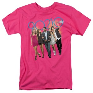 90210 Walk Down The Street Adult T-Shirt Hot Pink - 1 of 4