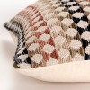 20"x20" Oversize Striped Square Throw Pillow Cover Black/Beige - Rizzy Home: Woven, Pet Friendly, Hidden Zipper - 2 of 4