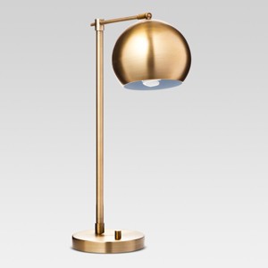 Modern Globe Desk Lamp Brass Includes Energy Efficient Light Bulb - (Lamp Only) Project 62 , Size: Lamp with Energy Efficient Light Bulb