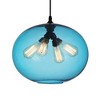 CWI Lighting Glass 4 Light Down Pendant With Blue Finish - 3 of 4