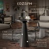 COZAYH Pedestal Small Round Martini Table for Living Rooms or Bedrooms, Set of 2 - 2 of 4