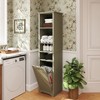 64" Tall Bathroom Storage Cabinet for Small Space, Floor Standing Cabinet for Living Room Bathroom Home Office Kitchen - 2 of 4