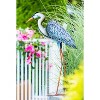 Evergreen Beautiful Metal Grey Heron Decor - 24 x 34 x 8 Inches - 4 of 4