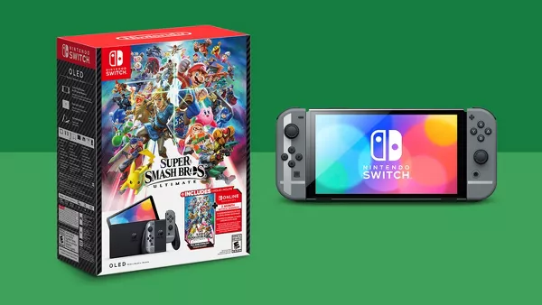 Nintendo Switch - Oled Model: Super Smash Bros Ultimate Bundle : Target