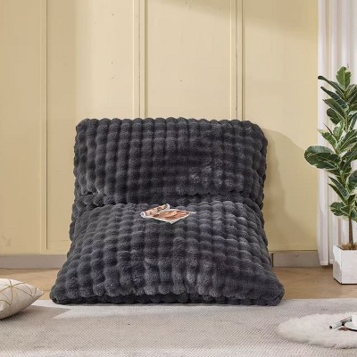 TYBOATLE 3 in 1 Bean Bag Chair, Giant Bean Bag Couch Sofa with High-Density Memory Foam, Suitable for Gaming, Bedroom, Gray