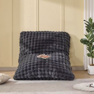 TYBOATLE 3 in 1 Bean Bag Chair, Giant Bean Bag Couch Sofa with High-Density Memory Foam, Suitable for Gaming, Bedroom, Gray - 1 of 4