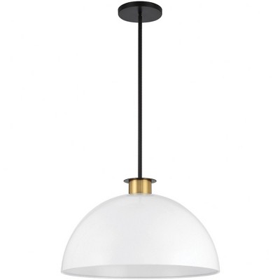 Crystorama Lighting Gigi 1 - Light Pendant in  Black/Aged Brass