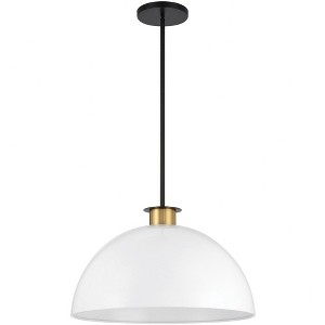 Crystorama Lighting Gigi 1 - Light Pendant in  Black/Aged Brass - 1 of 4