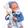 JC Toys La Newborn All-Vinyl Doll in Royal Blue Set with Accessories Real Boy Shoe Box for Dolls - 2 of 3
