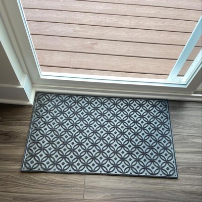 Dot Impressions Door Mat Rebrilliant Mat Size: Rectangle 1'6 x 2'6, Color: Charcaol