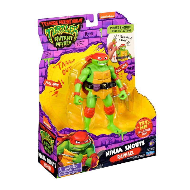 Teenage Mutant Ninja Turtles: Mutant Mayhem Ninja Shouts Raphael Action Figure, 5 of 7