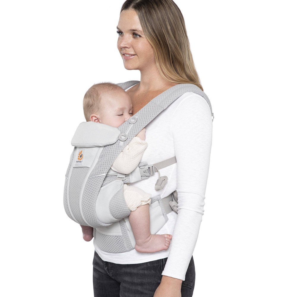 Ergobaby Omni Breeze All Carry Positions Breathable Mesh Baby Carrier for Newborn to Toddler - Pearl Gray -  82381087