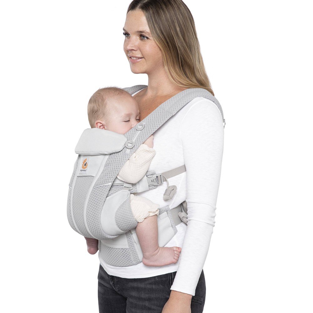 Ergobaby Omni Breeze All Carry Positions Breathable Mesh Baby Carrier for Newborn to Toddler - Pearl Gray -  82381087