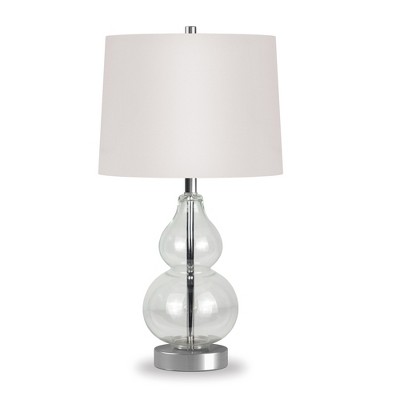 Hudson and Canal 21.25" Tall Petite Table Lamp with Fabric Shade