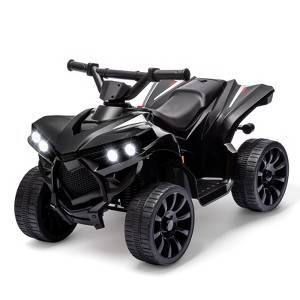 coucheta Kids ATV 4 Wheeler, 6V Battery Powered Quad Electric Vehicle with LED Lights, Music and Wear-Resistant Wheels, Ride on Toy Car for Kids - 1 of 4