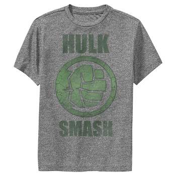 Boy's Marvel Hulk Smash Performance Performance Tee