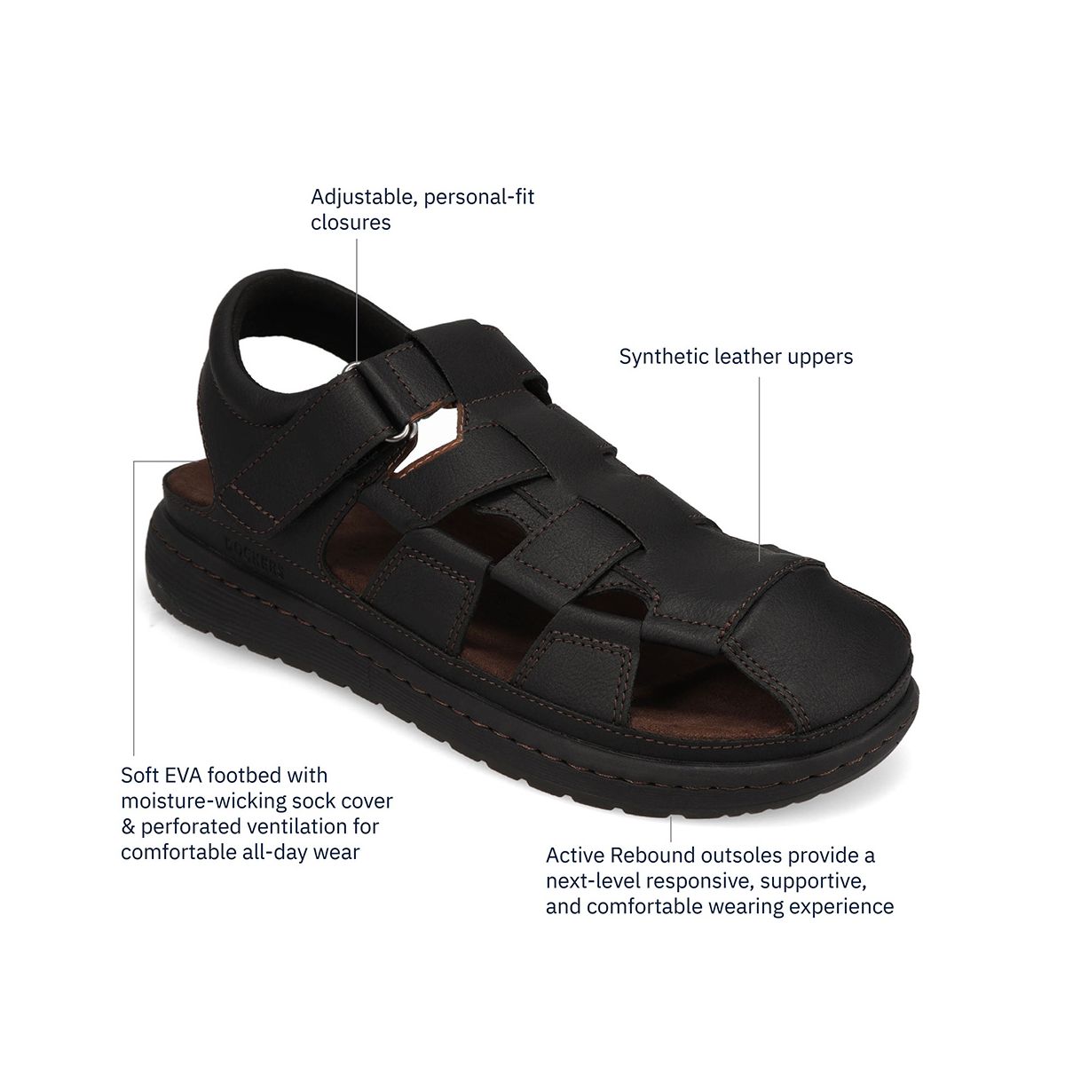 Dockers Mens Sarasota Moc Toe Sandal - thumbnail 7