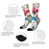 Merry Chritmas Cat Women Printed Crew Socks Funny Funky Socks Soft Polyester Novelty Gifts for Artists Men - 4 of 4