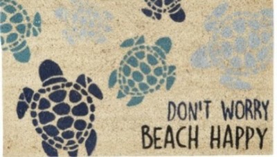  Picpeak Doormat PVC Summer The Beach is My Happy