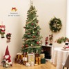Costway 6/7/8 FT Artificial Christmas Tree with 370/502/702 Branch & Needles 22/28/36 Pinecones & 200/300/400 Lights - 4 of 4