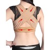 Unique Bargains Women Adjustable Shoulder Back Posture Corrector Brace Support Belt XXL Skin Color - 2 of 4