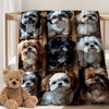Adorable Shih Tzu Print Pattern Mother Youngsters Four Seasons Car Nap Blanket Flannel Blanket, Christmas Gift. - 4 of 4