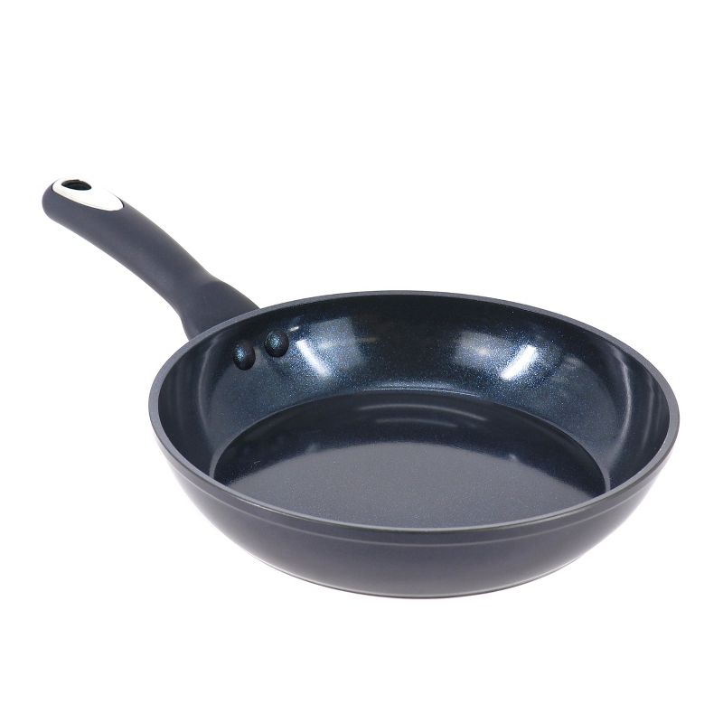 Oster Hawke Ceramic Nonstick Aluminum Frying Pan in Dark Blue, 1 of 7