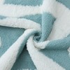 REGALWOVEN Snowflake Fleece Throw Pillow Cover with Wavy Pattern Modern Pillowcase for Sofa Couch Living Room Home Decor 2 Pcs - 4 of 4
