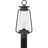 Quoizel Lighting Sutton 1 - Light Post Light in  Speckled Black - 3 of 4
