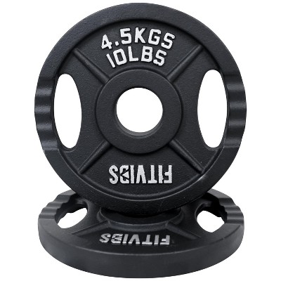 Sapphtopaz Olympic Cast Iron Plate Weight Plates for Barbell, 2-Inch Barbell Plates for Weightlifting and Strength Training in Home & Gym