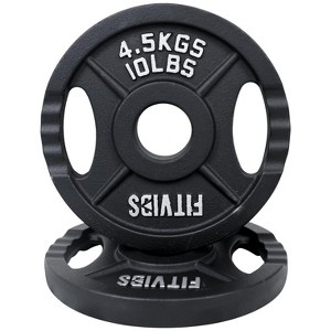Sapphtopaz Olympic Cast Iron Plate Weight Plates for Barbell, 2-Inch Barbell Plates for Weightlifting and Strength Training in Home & Gym - 1 of 4