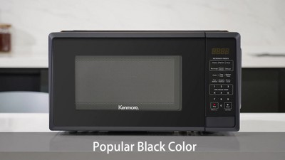 Kenmore 1.1 cu ft Microwave Black: Countertop Oven, 1000W, Child Lock, 6 Programs, 1 Year Warranty, 2 of 12, play video