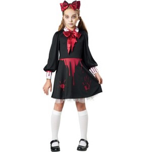 HalloweenCostumes.com Zombie Victorian Babydoll Girl's Costume | Zombie Costumes - 1 of 2