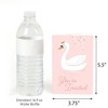 Big Dot of Happiness Swan Soiree - Fill In White Swan Baby Shower or Birthday Party Invitations (8 count) - 3 of 4