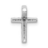 Black Bow Jewelry 14k White Gold 1/5 Ctw Diamond Mini Latin Cross Slide Pendant, 9x13mm - 3 of 4