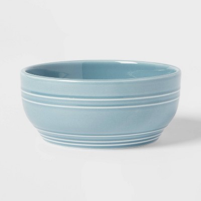 24oz Stoneware Westfield Cereal Bowl Blue - Threshold™