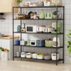 VYNXARIA 60" 5-Tier Heavy-Duty Black Wire Shelf - 800LBS Capacity for Ultimate Storage - 3 of 4
