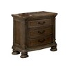 NicBex Nightstand with 3 Drawers,1pc Side Table with Wood Frame,Bedside Table for Bedroom,Living Room - 4 of 4
