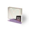 Teen Iridescent Heart Acrylic Box Novelty Table Lamp Pink - West & Arrow - 3 of 4