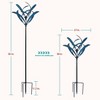 Cyan Oasis 82-Inch Blue Magnolia Wind Spinner - 4 of 4