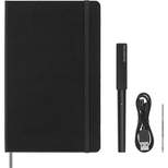 Moleskine 3 Set Bundle Ruled Smart Notebook and Smart Pen LG Hard Cover Black