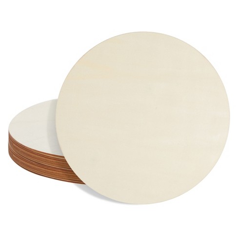 Round Wooden Plates For Crafts, Pack Of 5 14 Wooden Circles Unfinished Wooden  Circles